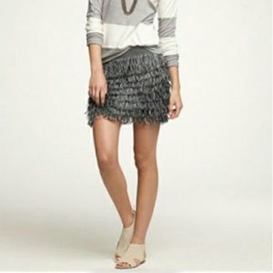 J Crew Collection Tassel Fringe Skirt